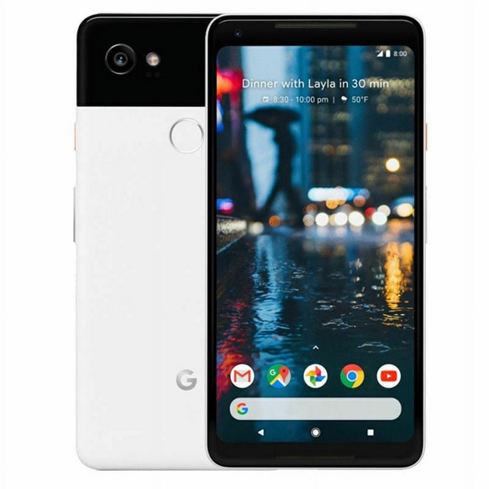 Google Pixel 2 XL - 128GB - 4G LTE  Unlocked Android Smartphone - Black & White