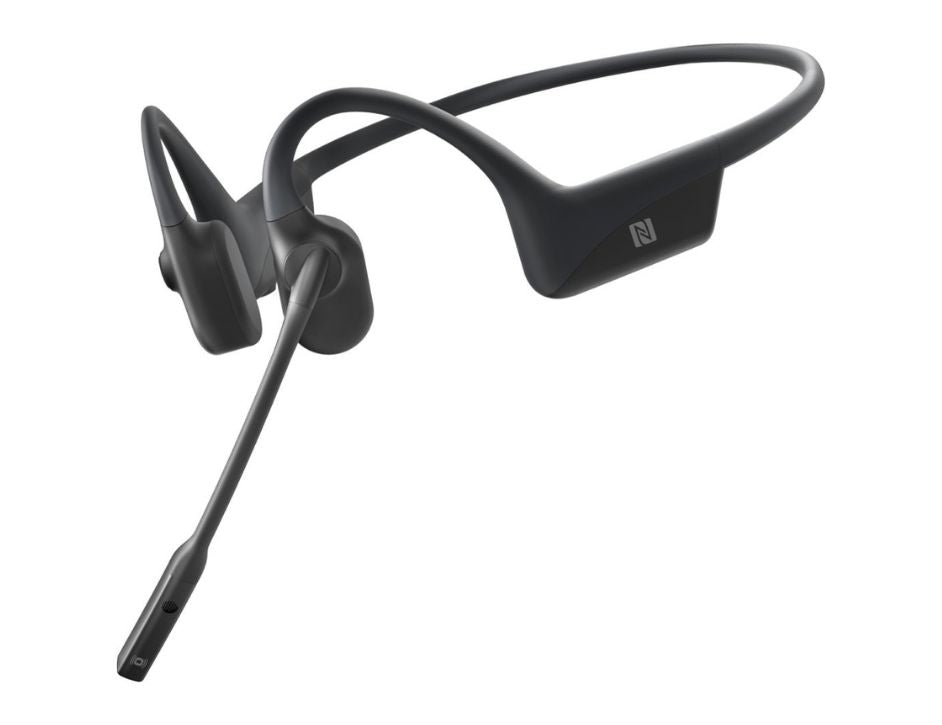 AfterShokz OpenComm Bone Conduction Bluetooth Headset with Microphone for Office