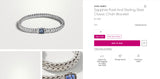 John Hardy Sterling Silver 0.40ctw Sapphire Classic Chain Icon Bracelet - NEW