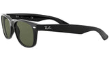 Ray-Ban Sunglasses RB2132F NEW WAYFARER 901 Black Green G15 Lens 58mm