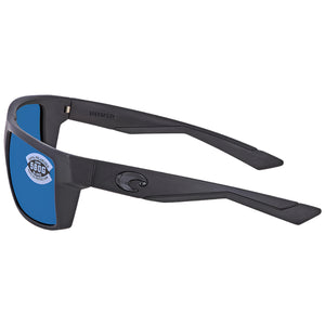 Costa Del Mar Motu Sunglasses, Black Out Frame/Blue Mirror Polarized-580G, 58 mm