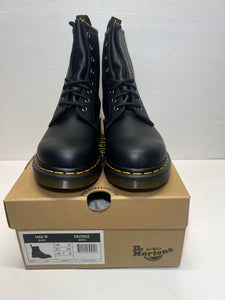 Dr. Martens Women's 1460W Originals Eight-Eye Lace-Up Boot Combat, Black Nappa 8