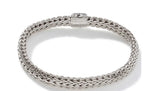 John Hardy Sterling Silver 0.40ctw Sapphire Classic Chain Icon Bracelet - NEW