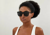 GUCCI GG0024S 001  58mm Black Round  Authentic Sunglasses - NEW