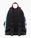 MCM Stark Checkerboard Visetos Backpack Med BLUE And WHITE Limited Edition $1490