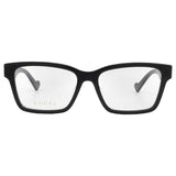 Gucci Eyeglasses Frames GG1476OK 003 Polished Black Cat Eye Full Rim 55-16-145 NEW