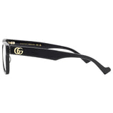 Gucci Eyeglasses Frames GG1476OK 003 Polished Black Cat Eye Full Rim 55-16-145 NEW