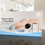 eufy S340 Smart Sock Baby Monitor 2K Camera Track Sleep/Heart Rate/Cry Detection
