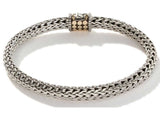 John Hardy Icon Dot Bracelet - 18K Gold and Silver - 6.5mm & 7.5 in - NEW