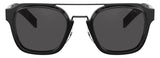 Prada Sunglasses Black Navigator Square Bridge Glossy PR07WS SPR 07W 1AB-5S0