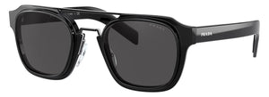 Prada Sunglasses Black Navigator Square Bridge Glossy PR07WS SPR 07W 1AB-5S0