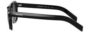 Prada Sunglasses Black Navigator Square Bridge Glossy PR07WS SPR 07W 1AB-5S0