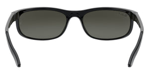 New Ray Ban Polarized Predator 2 RB2027 601/W1 Black/Gray Polarized 62mm Sunglasses