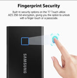 Samsung T7 Touch 2TB Portable External SSD - Fingerprint Security - New Sealed