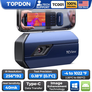 TOPDON TC001 Thermal Camera for Android (USB Type C) 256x192 IR High Resolution