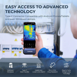TOPDON TC001 Thermal Camera for Android (USB Type C) 256x192 IR High Resolution