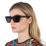 Yves Saint Laurent SL 276 Mica Cateye Sunglasses - Glossy Black - New