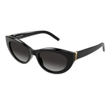 New Saint Laurent SL M115 Monogram Polarized Narrow Cat Eye Sunglasses - Black