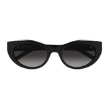 New Saint Laurent SL M115 Monogram Polarized Narrow Cat Eye Sunglasses - Black