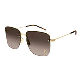 SAINT LAURENT SL 312 M 008 Gold Brown Gradient Women's Extra Large Sunglasses
