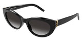 Saint Laurent Women's SL M115 Sunglasses, Black, One Size - Authentic