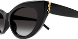 Saint Laurent Women's SL M115 Sunglasses, Black, One Size - Authentic