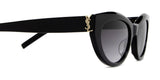Saint Laurent Women's SL M115 Sunglasses, Black, One Size - Authentic