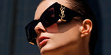 NEW SAINT LAURENT SL M119 BLAZE 001 BLACK GOLD SUNGLASSES 54MM - AUTHENTIC