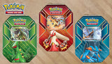 Pokemon TCG 2015 Legends of Hoenn Power Tin Set (3) Sceptile Swampert Blaziken EX