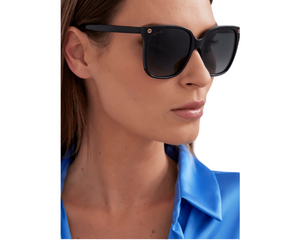 GUCCI GG0022S 001 Black Cat Eye Women's Authentic Sunglasses - 57mm