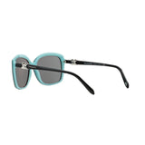 Tiffany TF 4076 Square Black Azure Cat Eye 80553F Sunglasses - Authentic - NEW