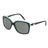 Tiffany TF 4076 Square Black Azure Cat Eye 80553F Sunglasses - Authentic - NEW
