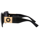 Versace Sunglasses Black Square Oversized Gold Medusa MOD VE 4405 GB1/87 54mm