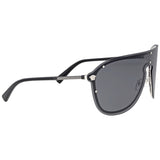 NEW Genuine VERSACE #FRENERGY VISOR Gray Shield Metal Sunglasses VE 2180 1000/87