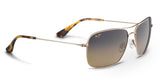 New Maui Jim WIKI WIKI Gold Titanium Aviator Bronze Sunglasses HS246-16