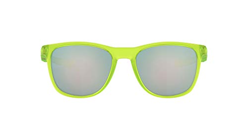 Oakley Men's OO9340 TRILLBE X Rectangular Sunglasses Matte Uranium/Emerald Iridium