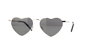 SAINT LAURENT SL 301 Loulou Shiny Silver/Grey Solid One Size