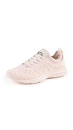 APL: Athletic Propulsion Labs Women's Techloom Phantom Sneakers, Creme/Fatigue, Pink, 8.5 Medium US