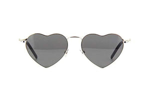 SAINT LAURENT SL 301 Loulou Shiny Silver/Grey Solid One Size