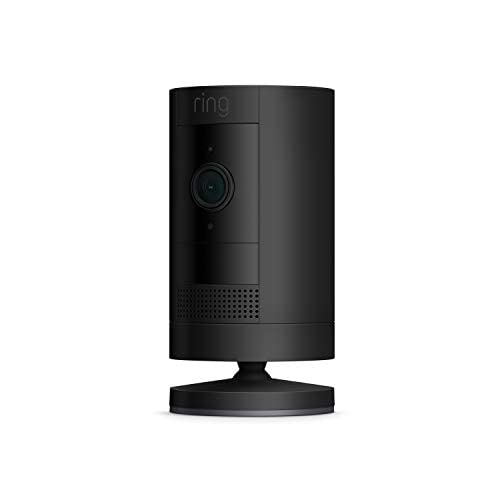 Ring Stick Up Cam Battery HD security camera with custom privacy controls, Simple setup, Works with Alexa - Black