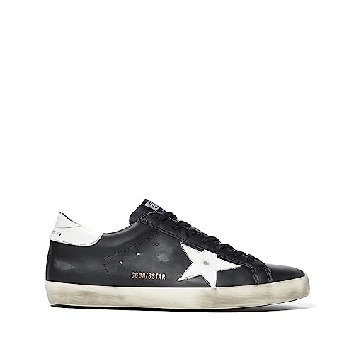 Authentic Golden Goose Men's Superstar Sneakers Black/White 8.5 Medium US