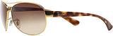 Ray-Ban Aviator Sunglasses RB3386 Gold Frame Brown Gradient Lens (Unisex)