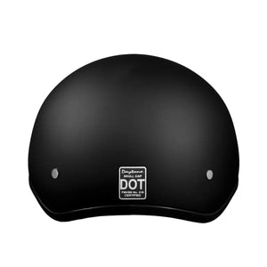 Daytona Helmets Half Skull Cap Motorcycle Helmet – DOT Approved [XL] [W/ Visor]