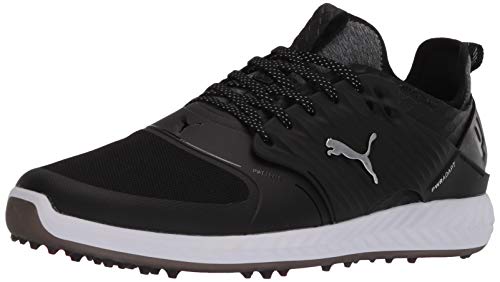 PUMA GOLF Men's Ignite Poweradapt Caged Golf Shoes, Black, US Size: 7 (Medium)