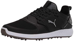 PUMA GOLF Men's Ignite Poweradapt Caged Golf Shoes, Black, US Size: 7 (Wide)
