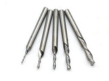 TEMO 5 pc Carbide Downcut Inlay Router Bits Set: 1/8" 3/32" 1/16" 3/64" 1/32"