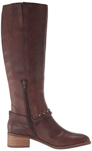 Lucky Brand Women's KARESI Equestrian Boot, Soil, 9.5 M US