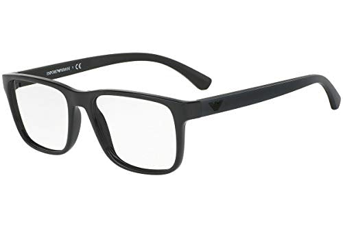 Emporio Armani EA3103-5017 Eyeglass Frame BLACK w/Clear Demo Lens 55mm