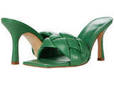 Digana Square Toe Slide 9 / M / Green Leather