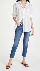 rag & bone Women's Dre Low Rise Slim Boyfriend Jeans, Julienne, Blue, 30